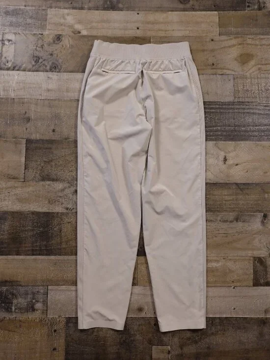 Athleta Brooklyn Mid Rise Ankle Pant Women’s 0 Abalone Beige Travel Lightweight - Picture 9 of 14